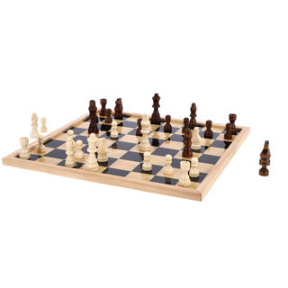 Afbeelding laden in galerijviewer, Otto simon dambord schaakbord met schaakstukken 40 x 40 cm