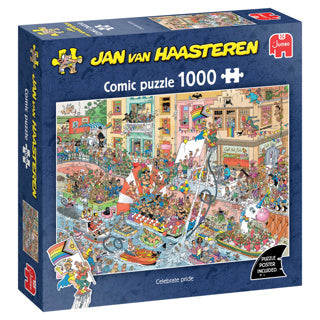 Cargue la imagen en el visor de la galería, Jan van haasteren celebrate pride 1000 stukjes