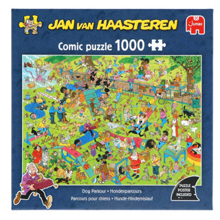 Afbeelding laden in galerijviewer, Jumbo jan van haasteren legpuzzel - hondenparcours, 1000st.