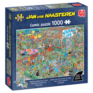 ギャラリービューアに画像をロードする, Puzzel jan van haasteren jarige job 1000 stukjes