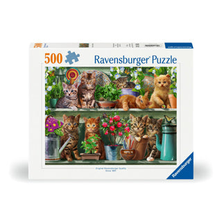 Chargez l'image dans la visionneuse de la galerie, Ravensburger puzzel katjes in het rek 500 stukjes