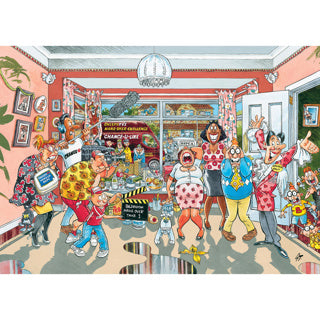 Afbeelding laden in galerijviewer, Wasgij retro original 9 legpuzzel - klein verbouwinkje, 1000st.