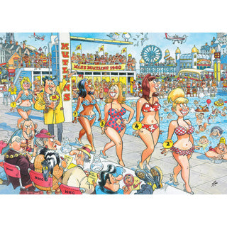 Afbeelding laden in galerijviewer, Merkloos sans marque wasgij - puzzel - retro topmodellen - 1000 stukjes