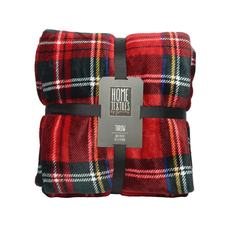 Chargez l'image dans la visionneuse de la galerie, Decoris plaid polyester flanel ruit 150x200cm