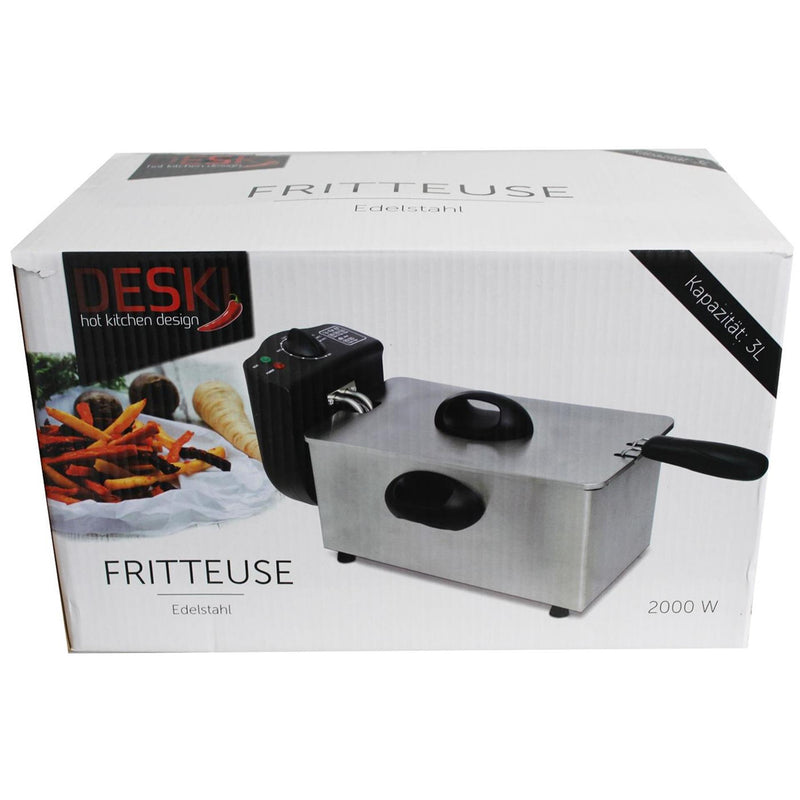 Afbeelding laden in galerijviewer, Deski friteuse rvs 3 liter 2000w