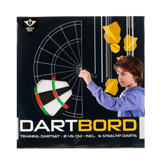 Afbeelding laden in galerijviewer, Engelhart longfield dubbelzijdig dartbord inclusief 6 pijltjes