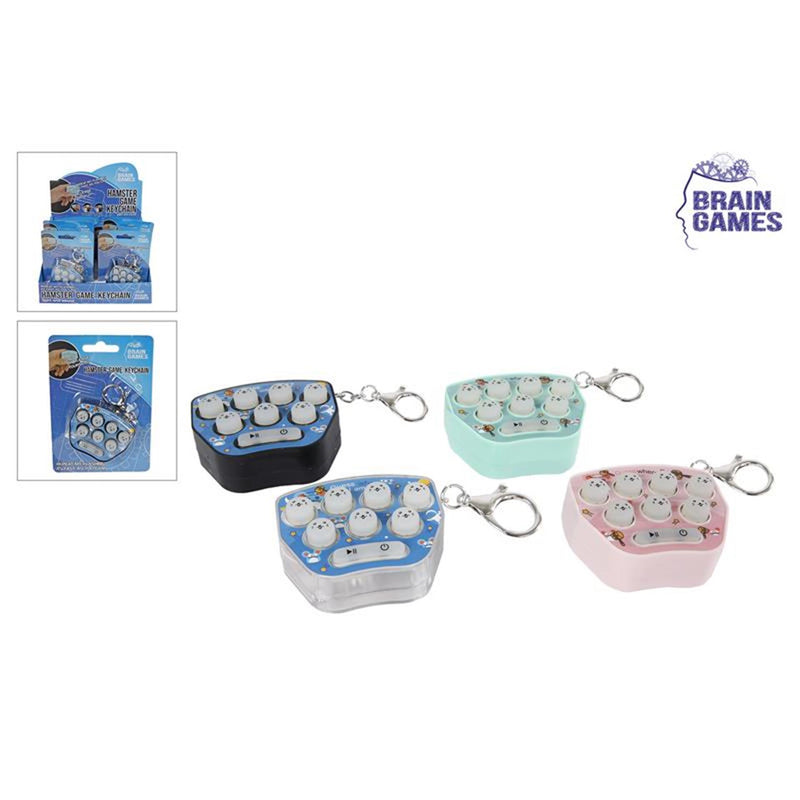 Afbeelding laden in galerijviewer, Brain games hamster game sleutelhanger met licht en geluid