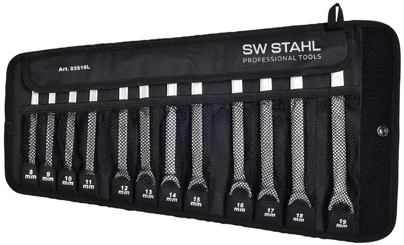 Load image into Gallery viewer, Sw stahl ratschenschlüsselsatz 03510l ring ratchet wrench set 8-19mm 12-tlg.