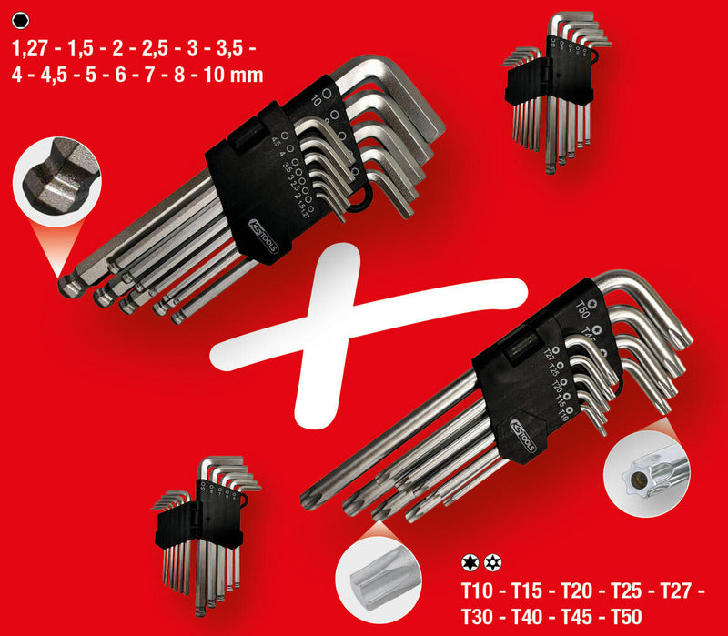 Load image into Gallery viewer, Ks tools hoeksleutel set offset wrench set 22tlg.