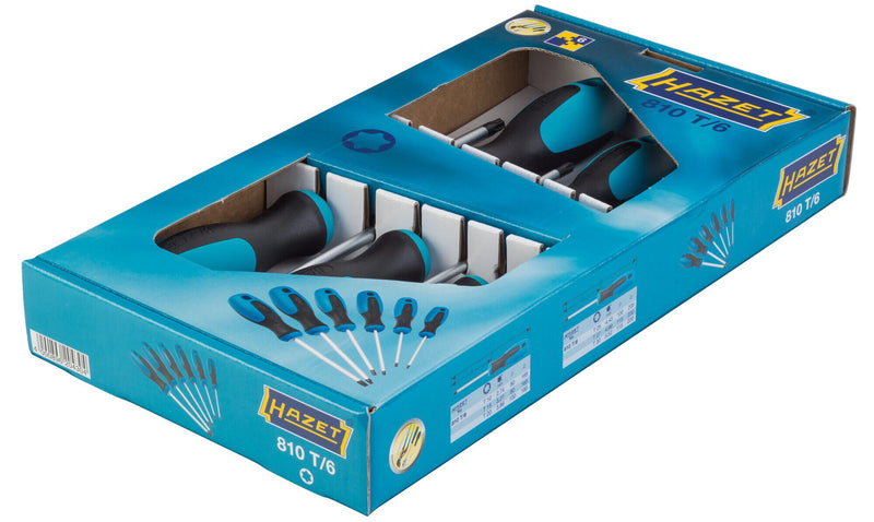 Cargue la imagen en el visor de la galería, Hazet schroevendraaier set 810t 6 screwdriver set torx