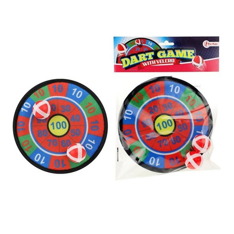 Chargez l'image dans la visionneuse de la galerie, Toi-toys toi toys fun mini dartbord klitenband 18cm incl 2 ballen