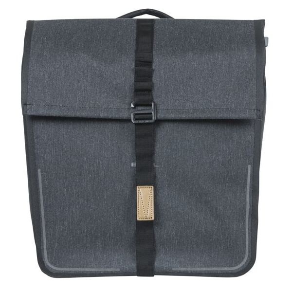 Afbeelding laden in galerijviewer, Basil dubbele fietstas urban dry mik 50 liter - charcoal