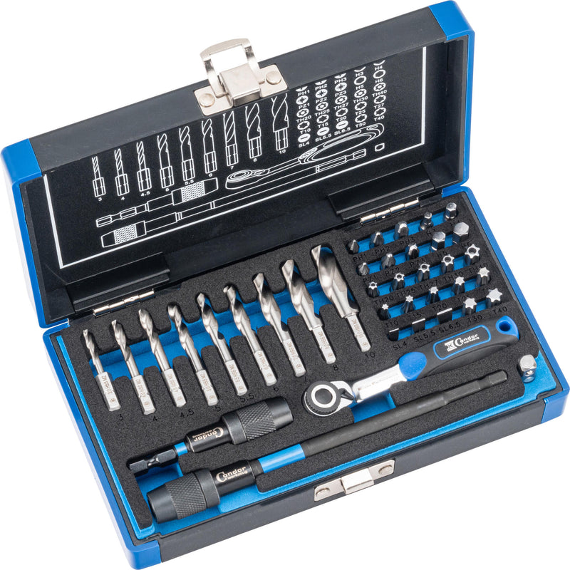 Load image into Gallery viewer, Condor set speciaalboren 39600 spiral drill bits hss-g 38tlg.
