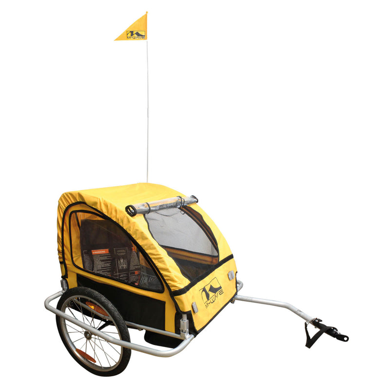 Afbeelding laden in galerijviewer, M-wave stalwart kid easy light children luggage bicycle trailer