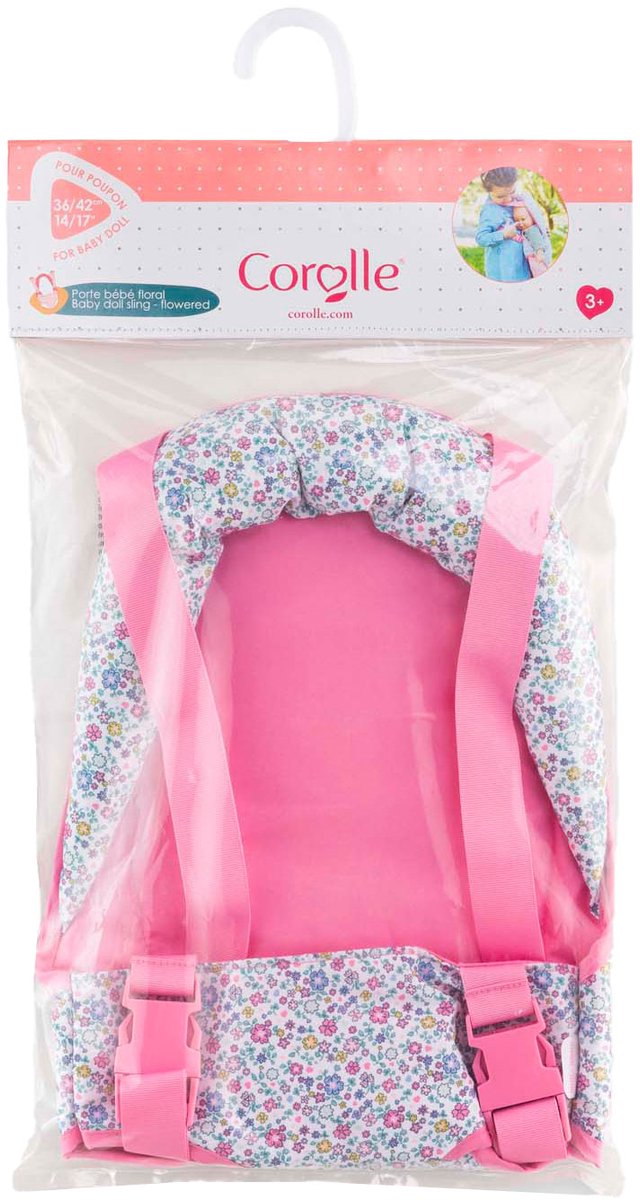 Afbeelding laden in galerijviewer, Corolle draagdoek bloemen voor babypop van 36-42cm