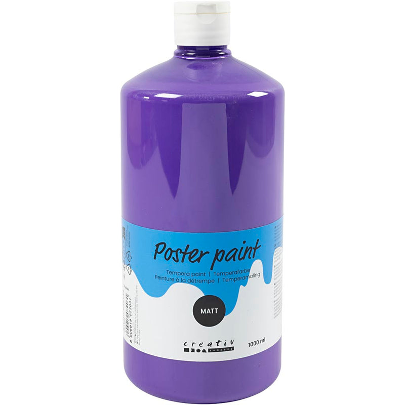 Afbeelding laden in galerijviewer, Https: www.cchobby.nl tempera-verf-mat-violet-1000-ml-1-fles