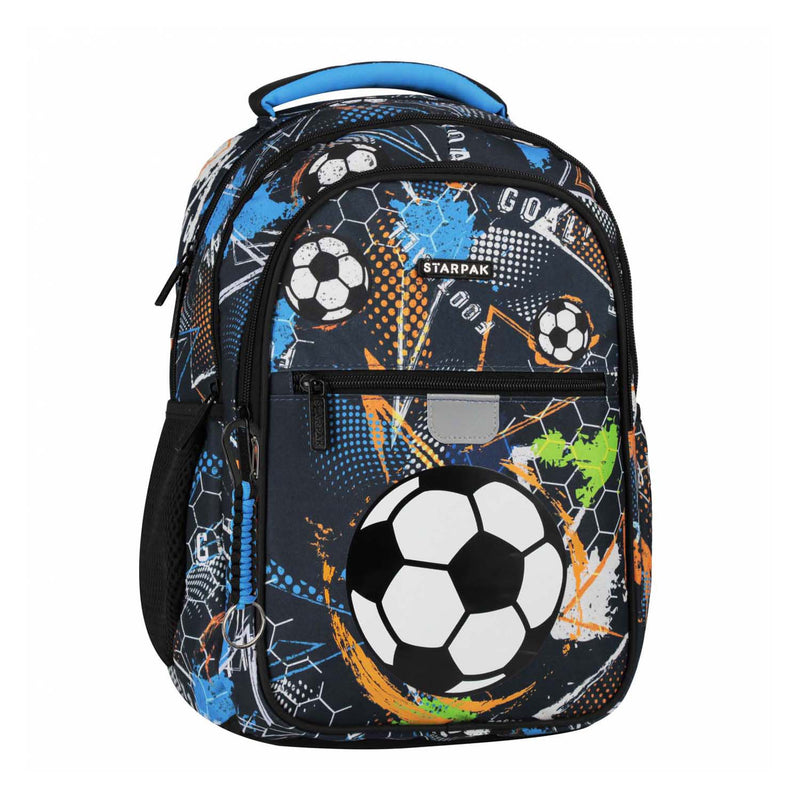 Afbeelding laden in galerijviewer, Rugzak voetbal blauw