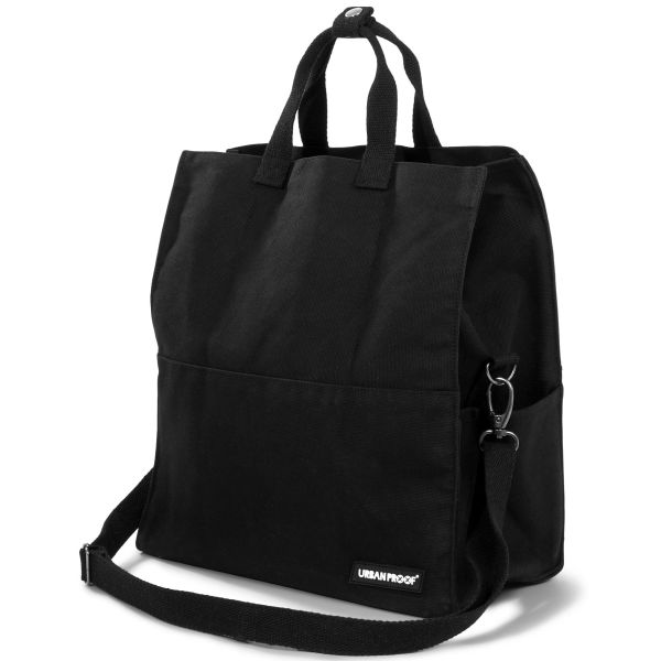 Afbeelding laden in galerijviewer, Dutchperfect urbanproof draagtas city tote recycled 22l zwart