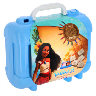Load image into Gallery viewer, Disney kleuren stempel kofferset vaiana 21-delig | 2 stuks