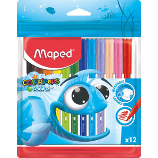 Chargez l'image dans la visionneuse de la galerie, Maped viltstiften ocean 12 stuks | 4 stuks