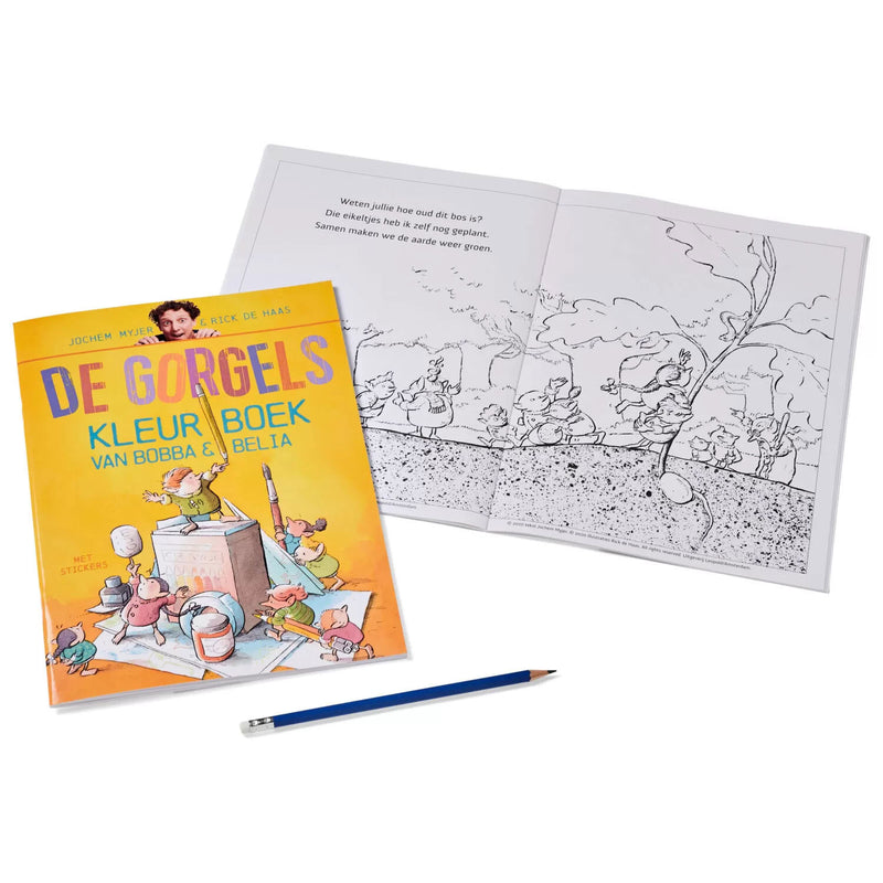 Afbeelding laden in galerijviewer, De gorgels gorgels - kleurboek van bobba belia