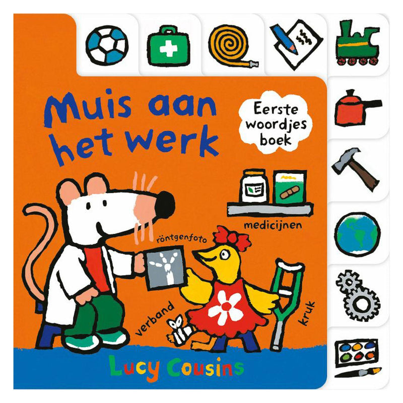 Load image into Gallery viewer, Muis aan het werk - Eerste woordjesboek