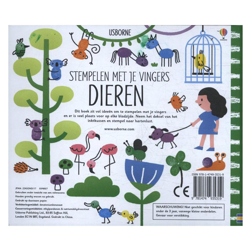 Load image into Gallery viewer, Wpg uitgevers stempelen met je vingers - dieren