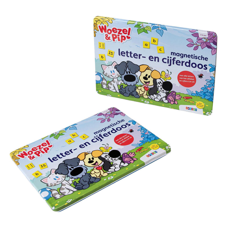 Afbeelding laden in galerijviewer, Woezel en pip woezel pip magnetische letter- en cijferdoos
