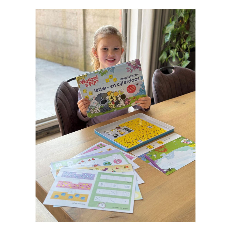 Afbeelding laden in galerijviewer, Woezel en pip woezel pip magnetische letter- en cijferdoos