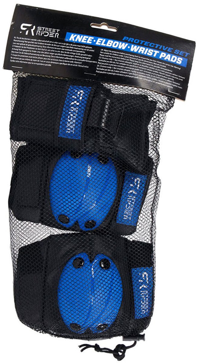 Afbeelding laden in galerijviewer, Street rider beschermset s - blauw, 6dlg.