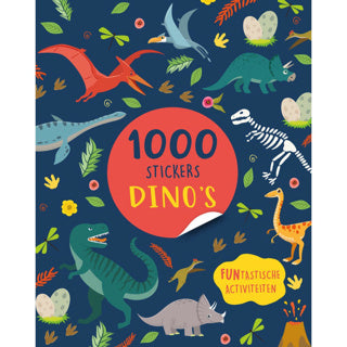 Afbeelding laden in galerijviewer, Boek stickerboek 1000 stickers dino's | 2 stuks