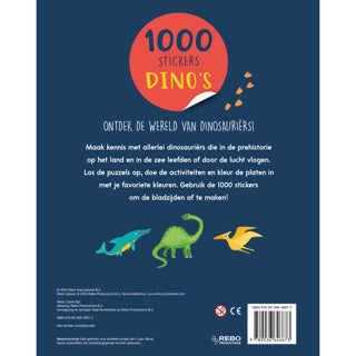 Afbeelding laden in galerijviewer, Boek stickerboek 1000 stickers dino's | 2 stuks