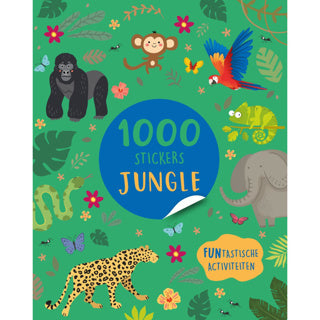 Laden Sie das Bild in Galerie -Viewer, Boek stickerboek 1000 stickers jungle