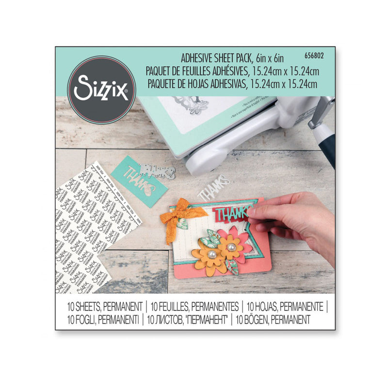 Load image into Gallery viewer, Sizzix • self-adhesive sheets 15x15cm