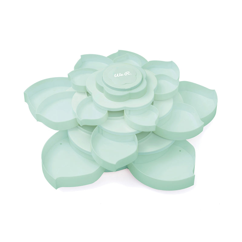 Load image into Gallery viewer, We r makers • embellishment storage bloom mint 28,70x28,70x16,51cm