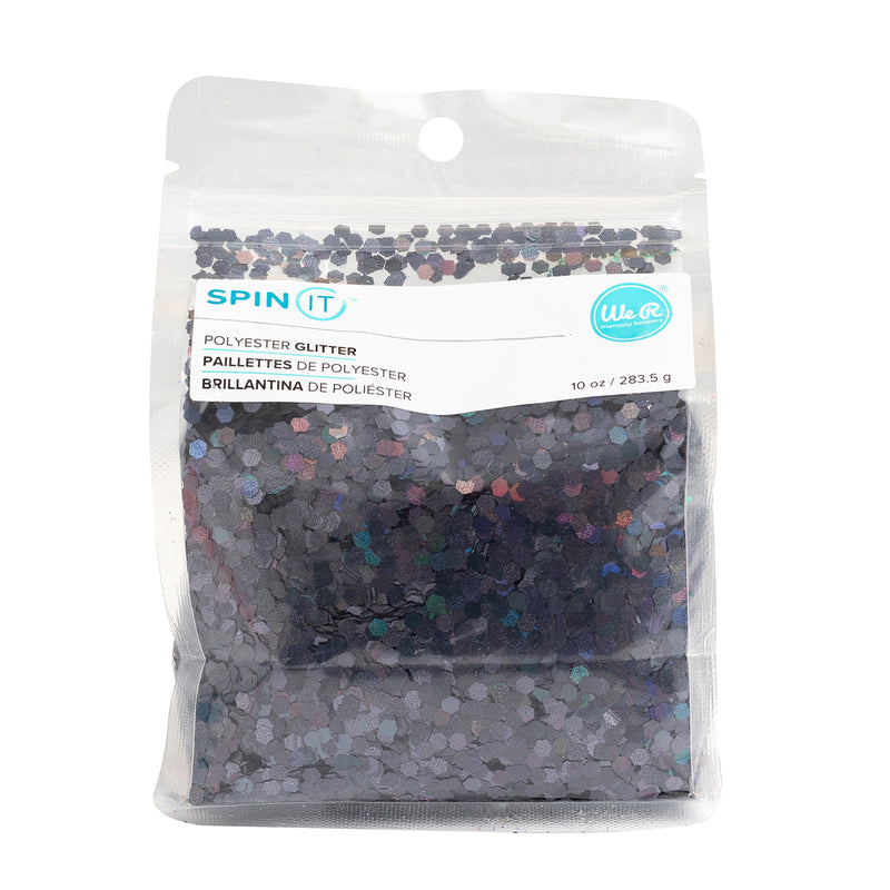 Load image into Gallery viewer, We r makers • spin it super chunky glitter black