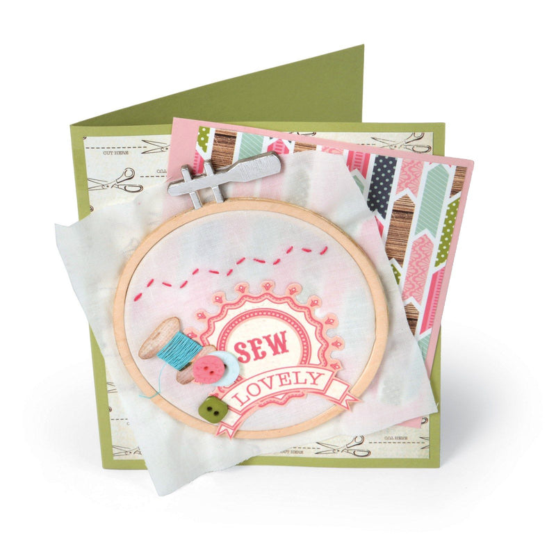 Load image into Gallery viewer, Sizzix • bigz die embroidery hoop