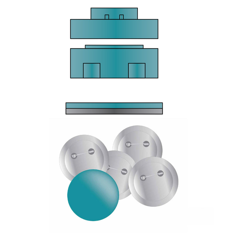 Load image into Gallery viewer, We r makers • button press inzetstuk groot ø58mm