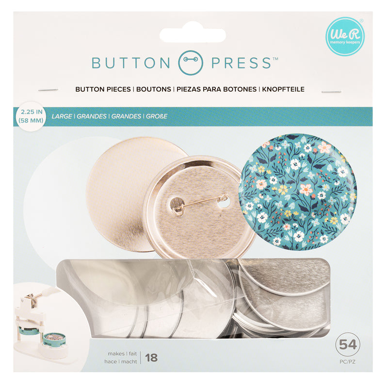 Load image into Gallery viewer, We r makers • button press refill pack large badges ø58mm