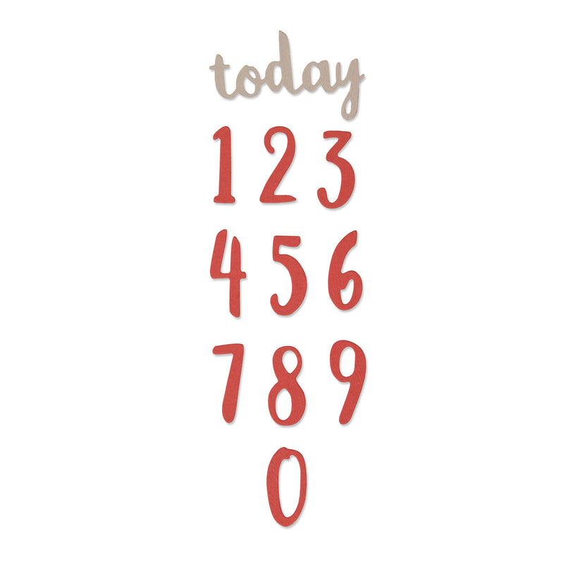 Load image into Gallery viewer, Sizzix • thinlits snijmal penseel nummers set x11