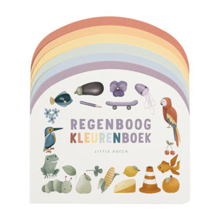 Load image into Gallery viewer, Boek little dutch regenboog kleurenboek karton