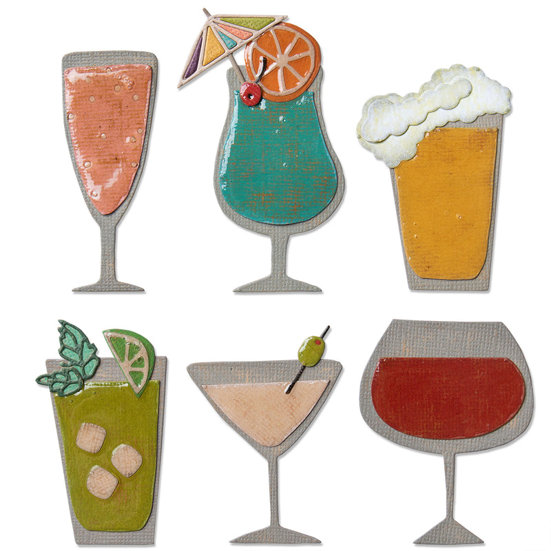 Load image into Gallery viewer, Sizzix • tim holtz thinlits die set happy hour