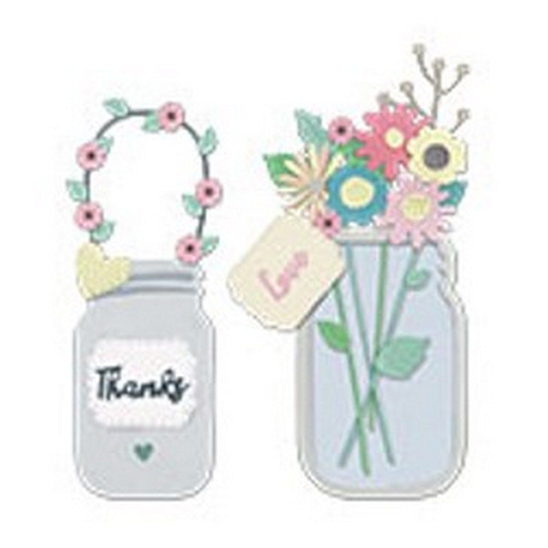 Load image into Gallery viewer, Sizzix • thinlits die set jar of flowers