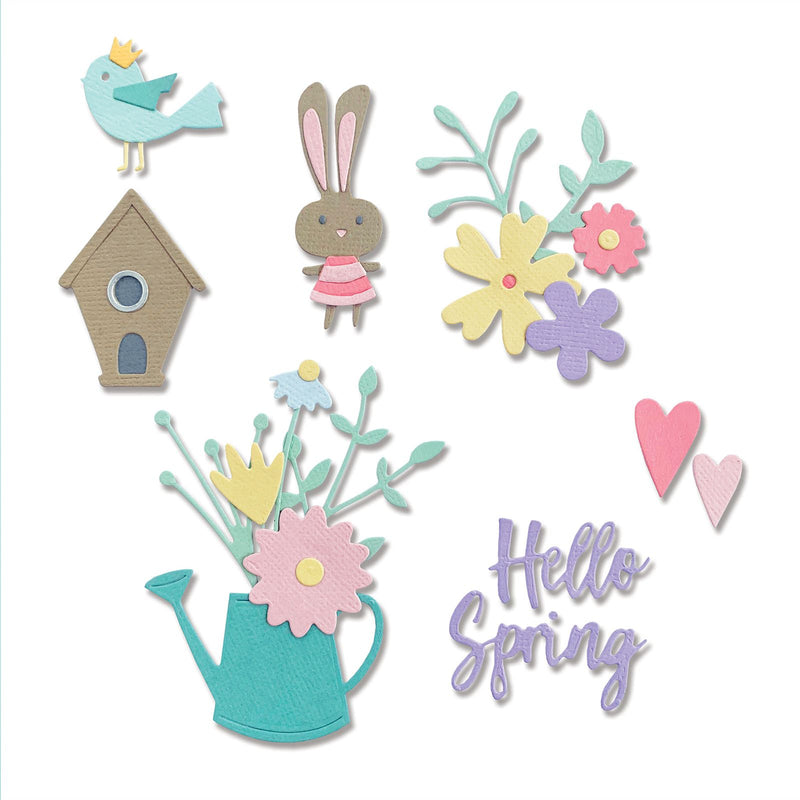 Load image into Gallery viewer, Sizzix • thinlits die set hello spring