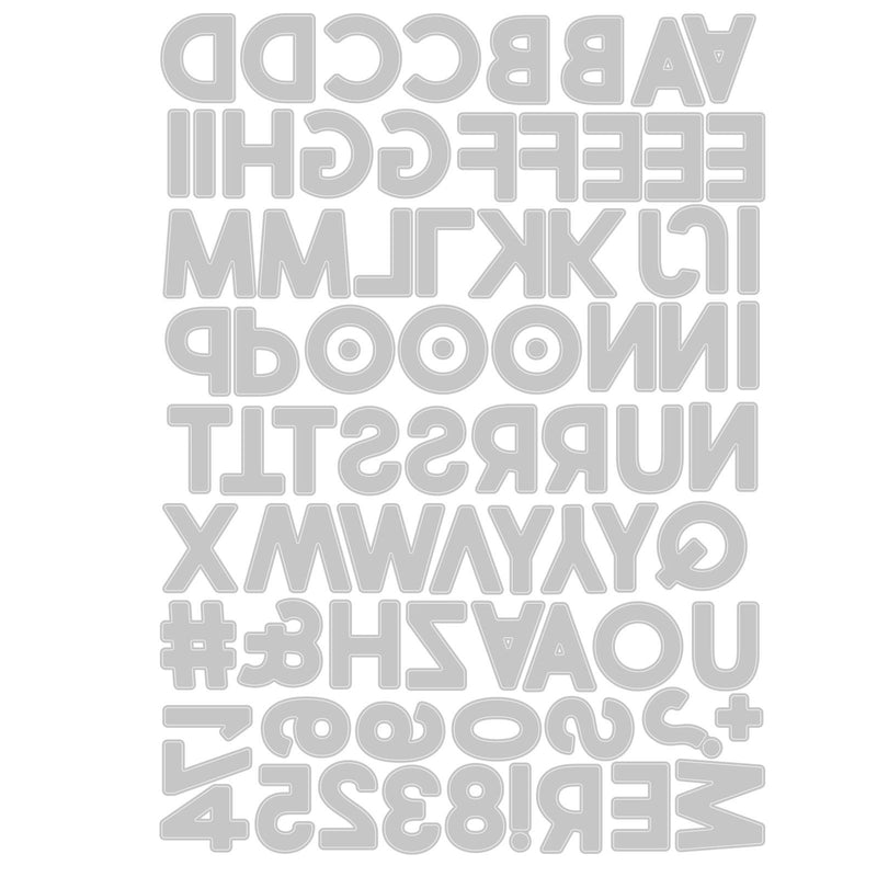 Load image into Gallery viewer, Sizzix • tim holtz thinlits die set alphanumeric bold 80pcs