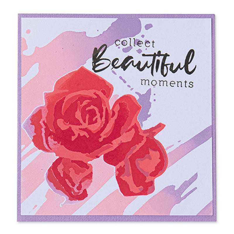 Load image into Gallery viewer, Sizzix • layered stencils watercolor roses 4stuks