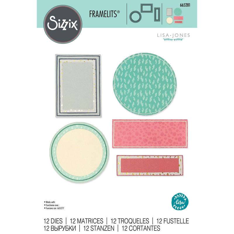 Load image into Gallery viewer, Sizzix • framelits die set frames borders by lisa jones