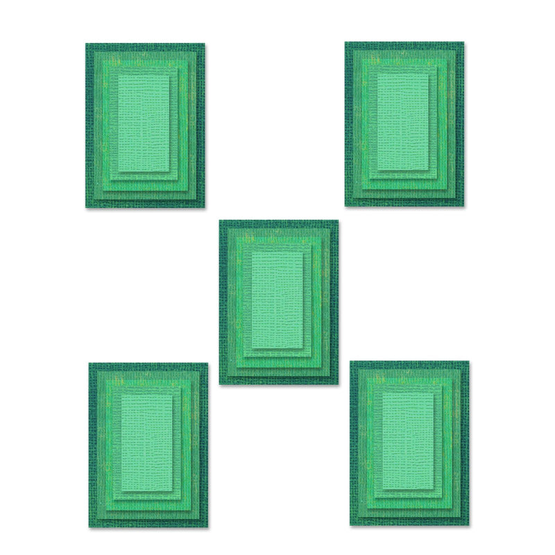 Load image into Gallery viewer, Sizzix • tim holtz thinlits die set stacked tiles rectangles 25pcs