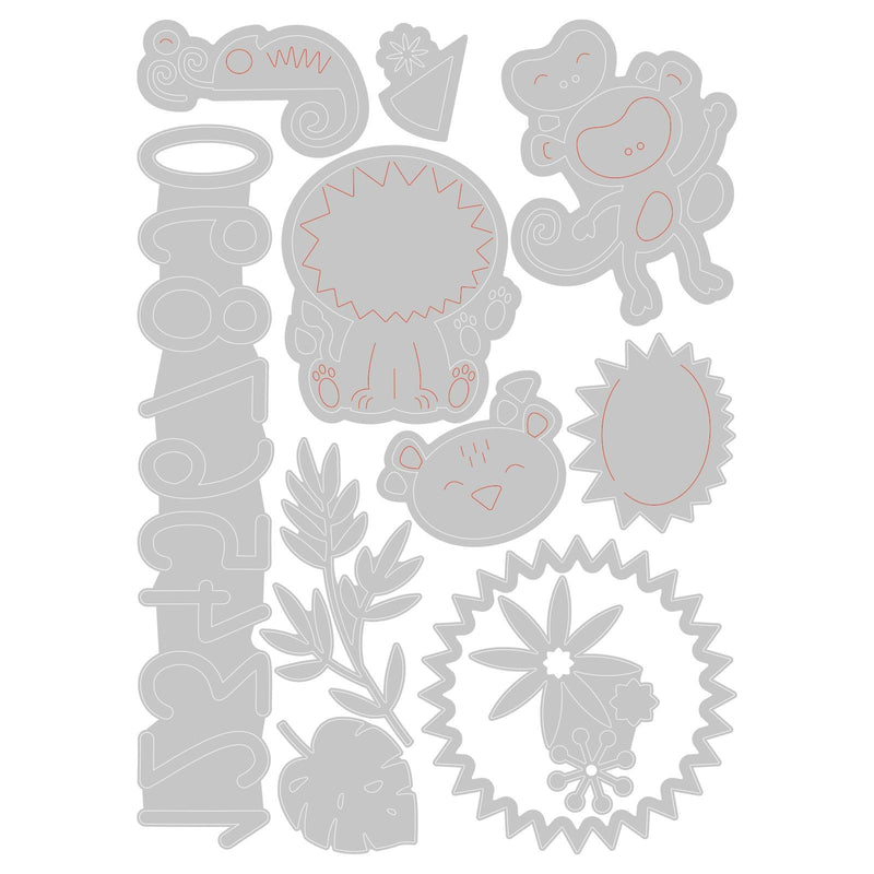 Load image into Gallery viewer, Sizzix • thinlits die set jungle fun 11pieces