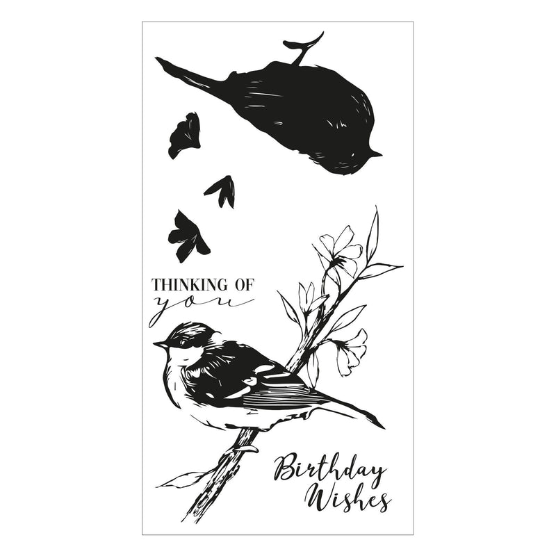 Load image into Gallery viewer, Sizzix • layered clear stamps summer bird 4stuks
